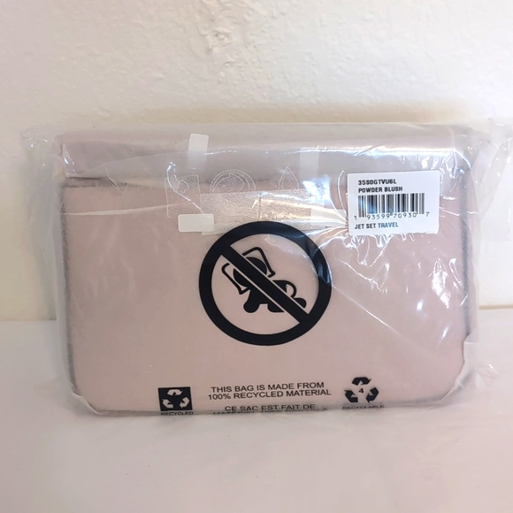 Michael Kors Convertible Crossbody with Gold Chain Jet Set Travel Powder Blush - Picture 4 of 5